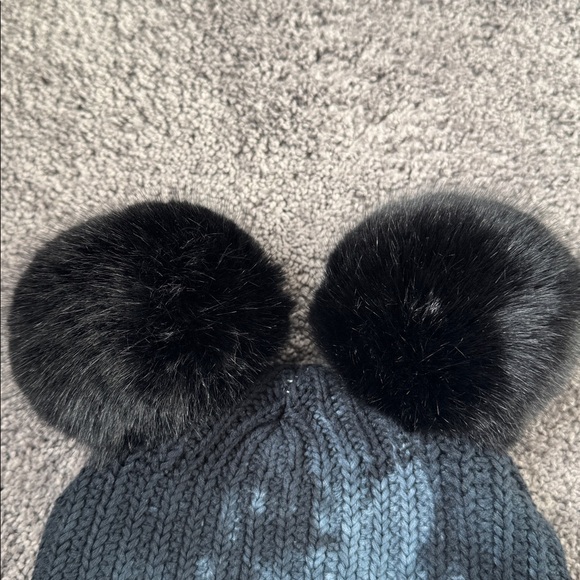 Limited Edition Disney x Love Your Melon Mickey Blue Tie Dye Double Pom Beanie - Picture 3 of 7